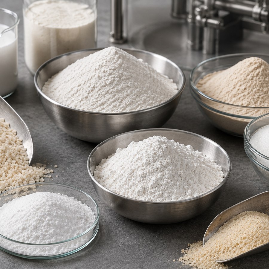Ingrédients alimentaires — sucre, amidon, gélatine et stabilisants
