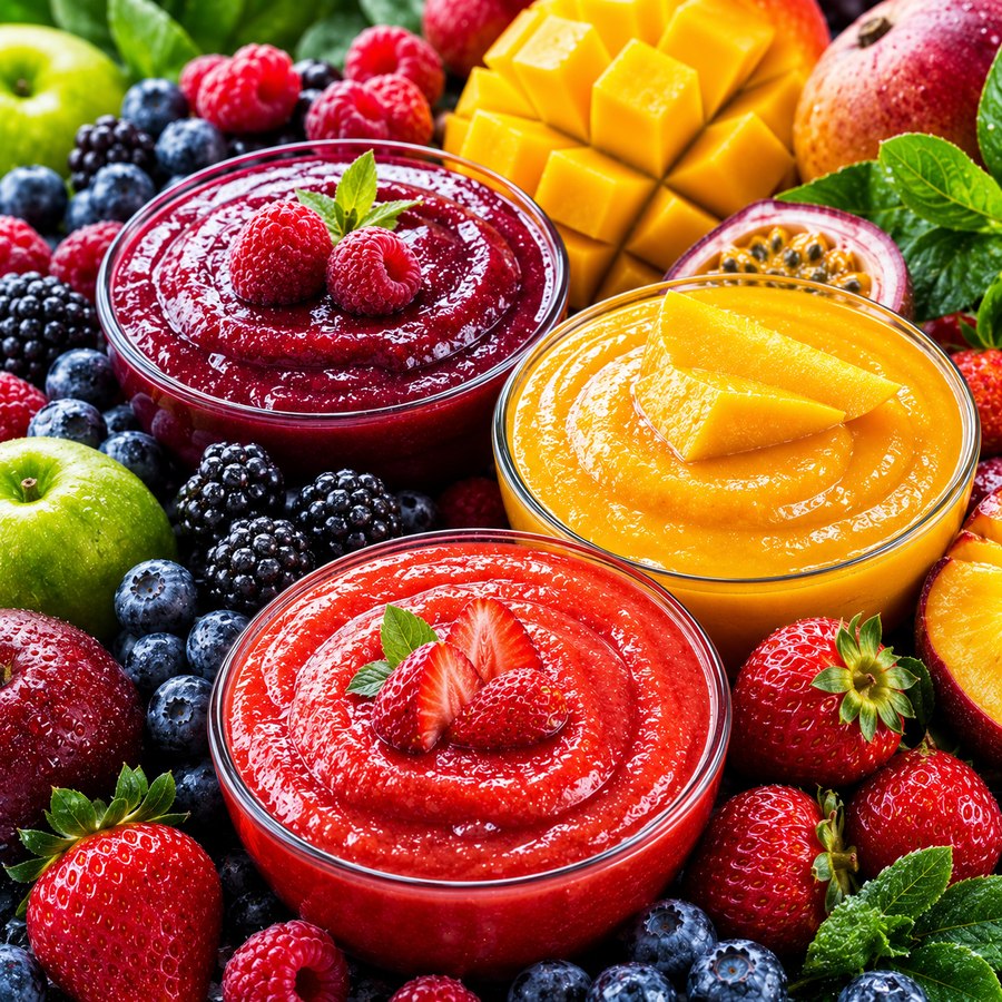 Purées de fruits et concentrés — purée de fraise, de mangue, de framboise