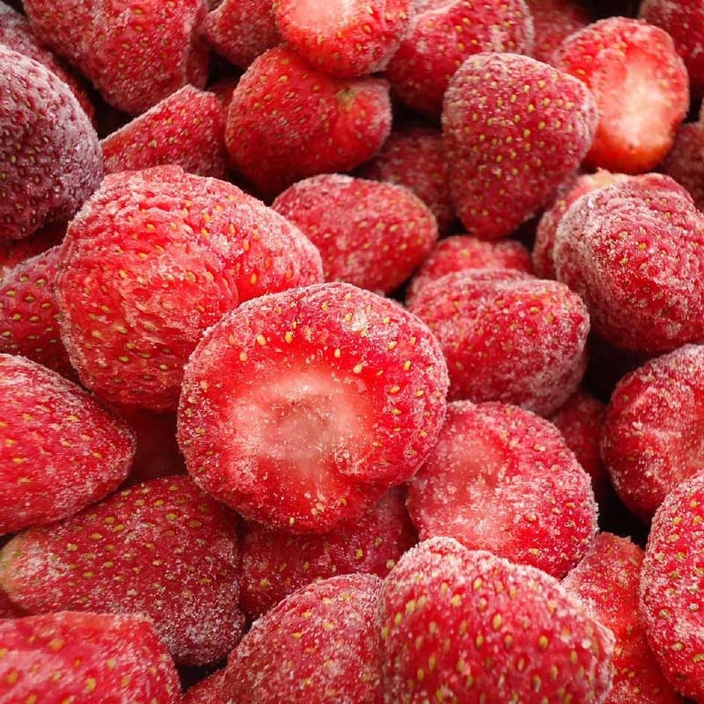 Fraises surgelées, IQF